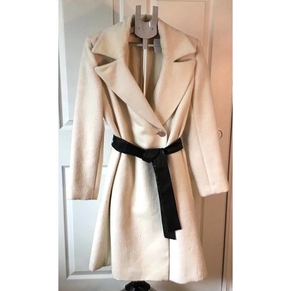 Katherine Kelly Jackets & Blazers - Katherine Kelly Ivory Alpaca Wool Blend Car Coat Women’s SZ 10